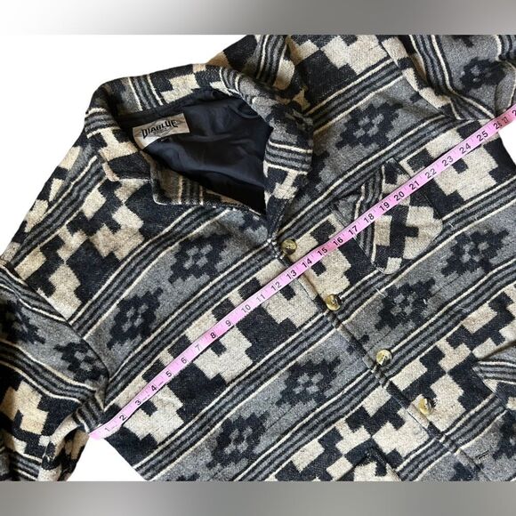 Vintage Aztec Patterned Wool Blazer - Picture 14 of 16